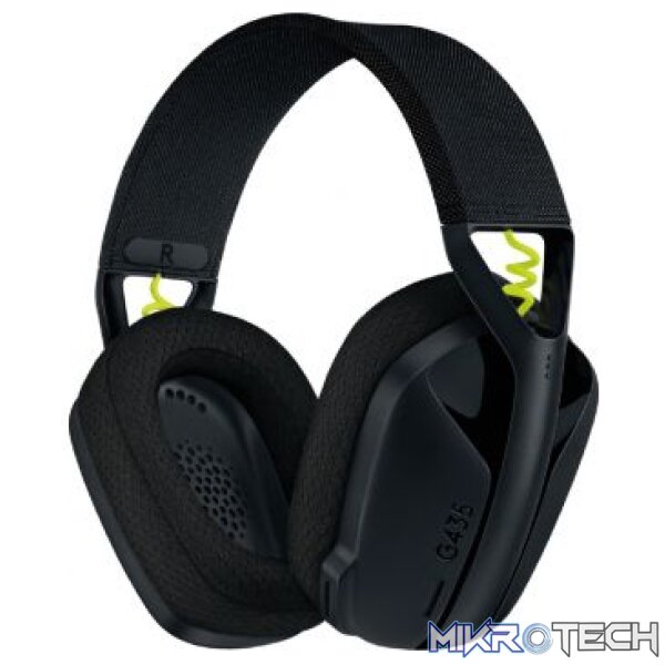 Logitech G435 Lightspeed and Bluetooth Wireless Gaming Headset  Black - Image 3